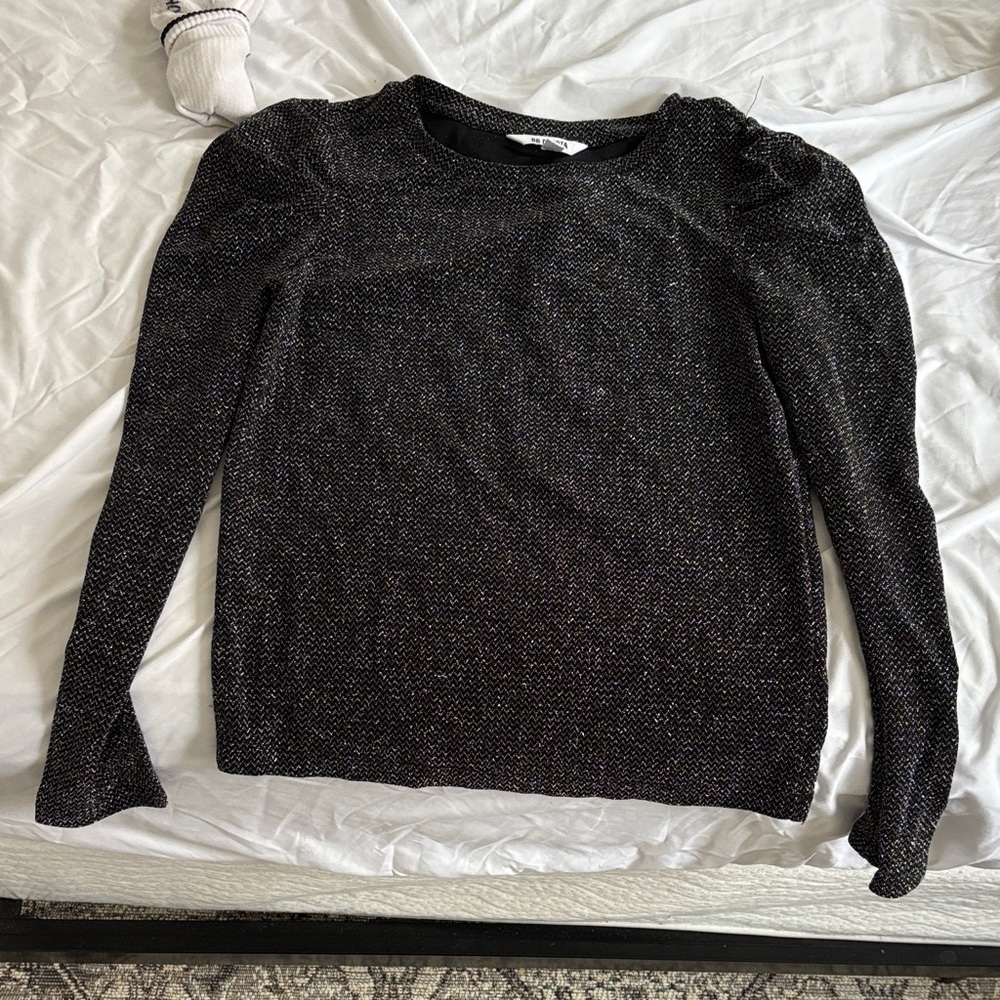 BB Dakota Monochrome Zigzag Knit Top